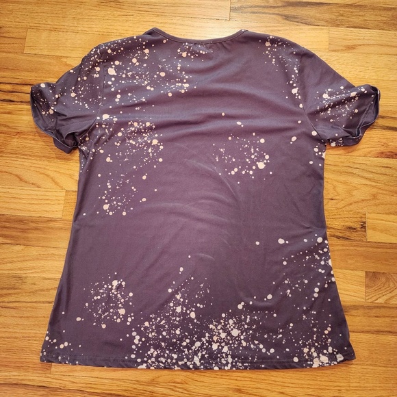 Bleached Gray Cheetah Lips Shirt M - Picture 3 of 3